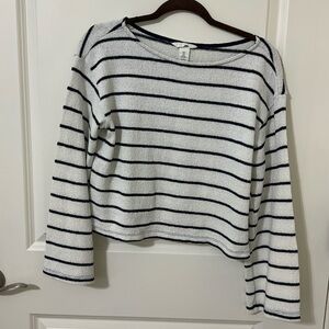 striped sweater, long sleeves! size S, like new. never worn!
